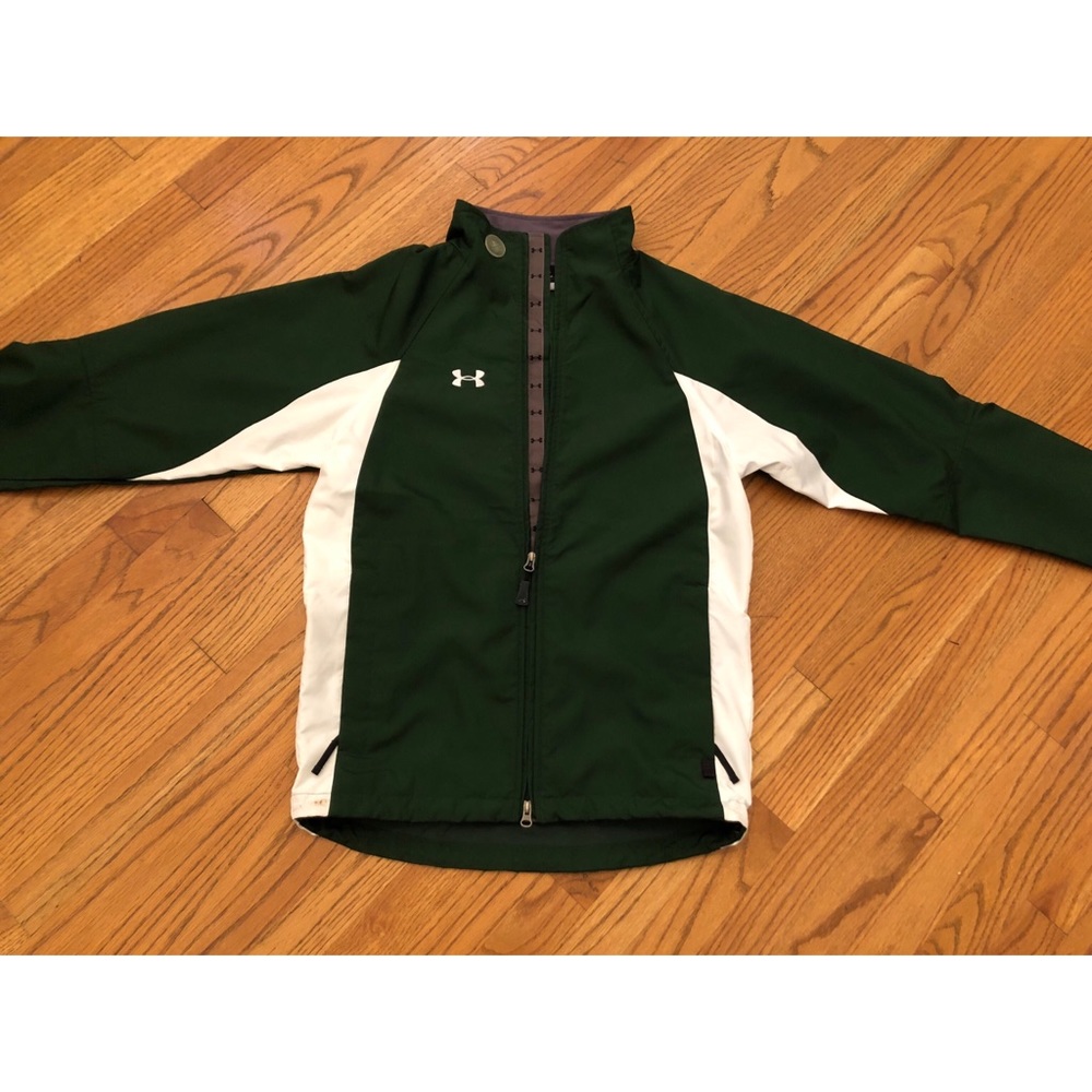 UNDER ARMOUR | Men Green/White Windbreaker Size: S